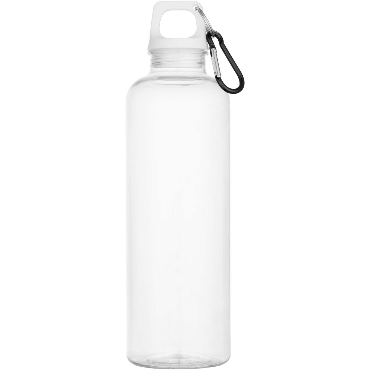 Botellas de agua de PET reciclado de 750 ml con mosquetón