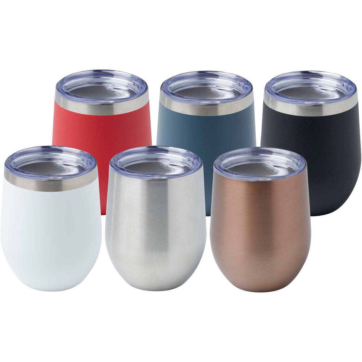 Vasos térmicos de acero inoxidable reciclado de 350 ml con aislamiento al vacío de cobre