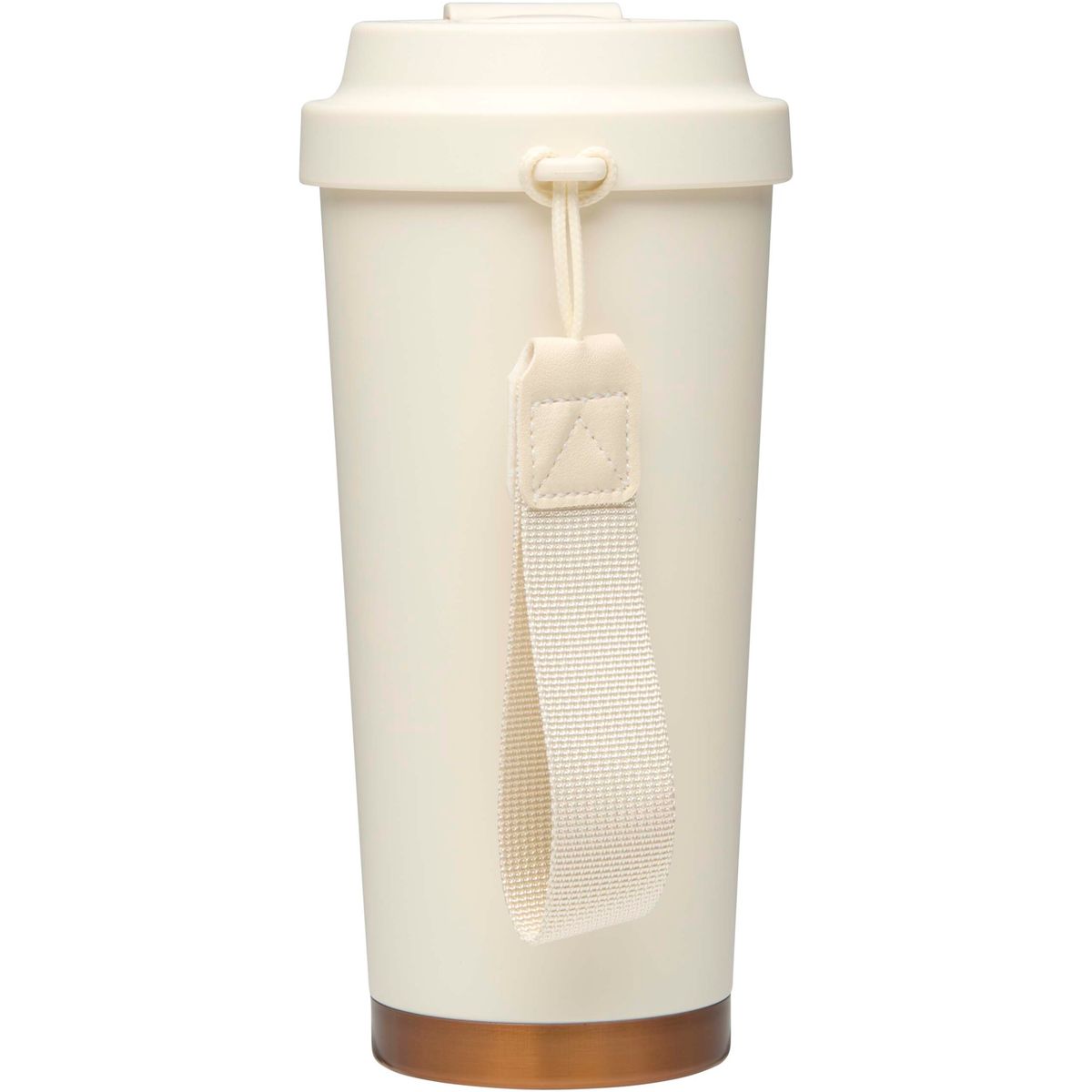 Vasos térmicos de acero inoxidable reciclado con correa de transporte, 480 ml