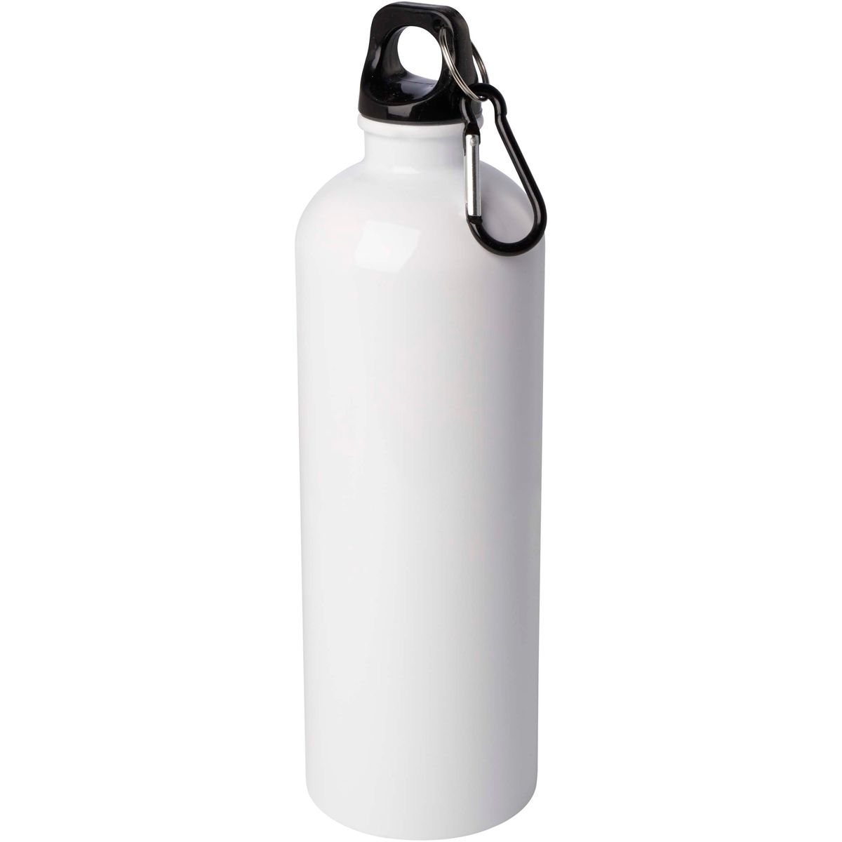 Botellas de agua de acero inoxidable reciclado de 750 ml con mosquetón