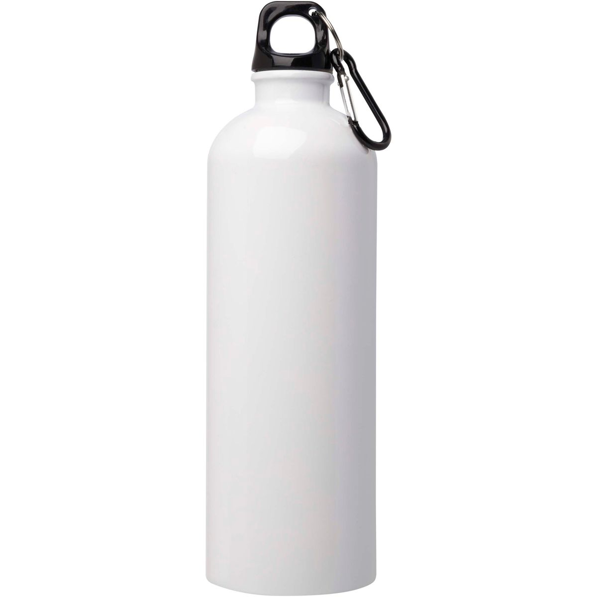 Botellas de agua de acero inoxidable reciclado de 750 ml con mosquetón