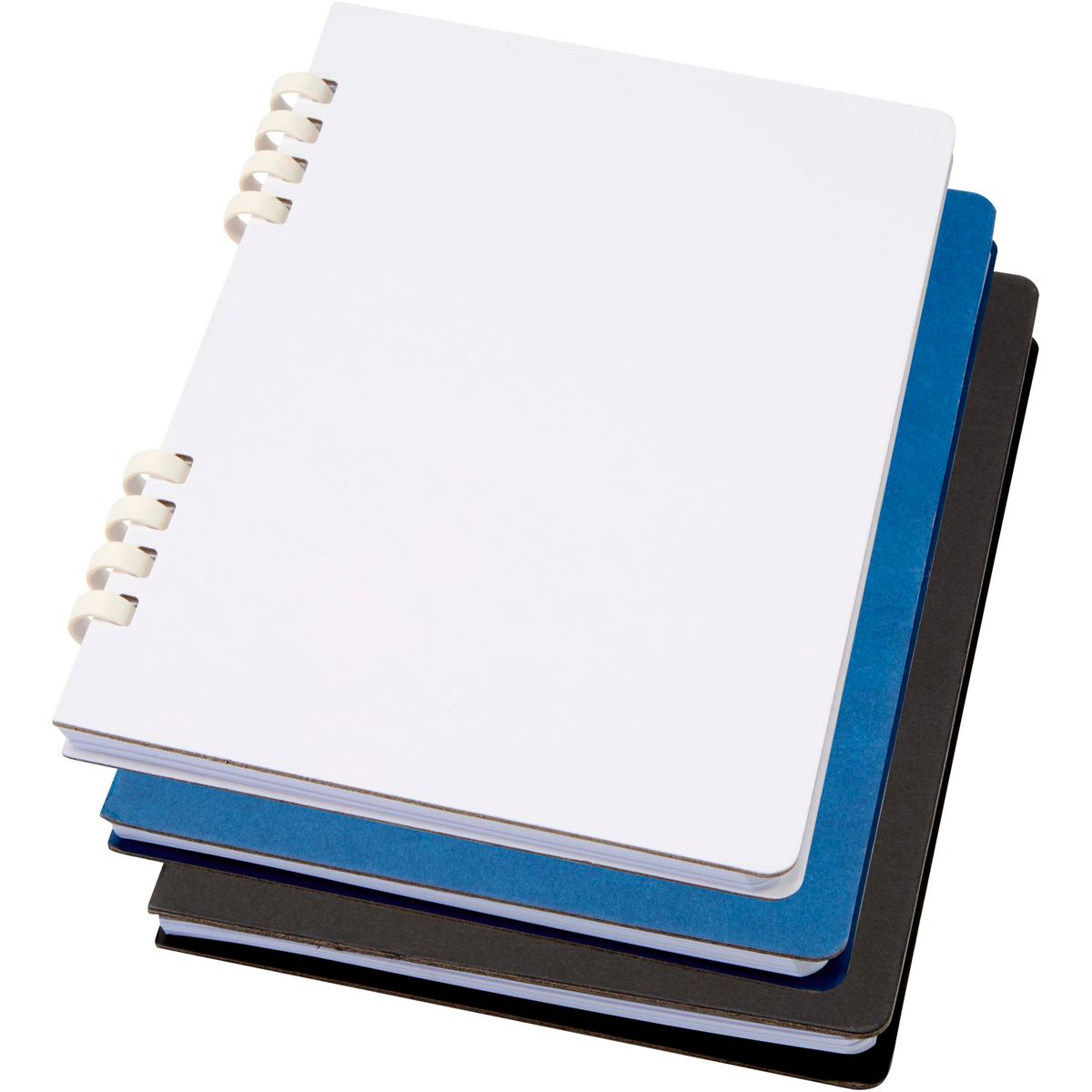 Cuadernos de espiral reciclados de tapa dura, 14,2 x 21,1 cm