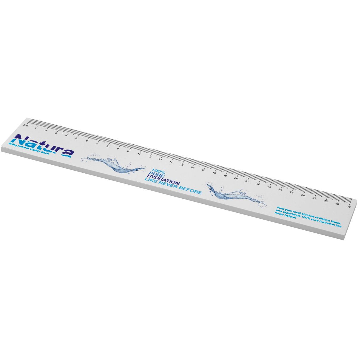 Notas adhesivas recicladas con regla de 30 cm