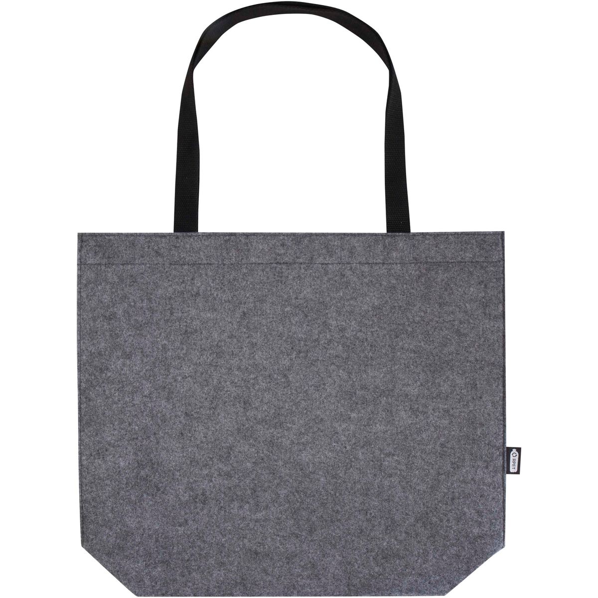 Bolsas con asas de fieltro reciclado con botón de cierre, 20 litros