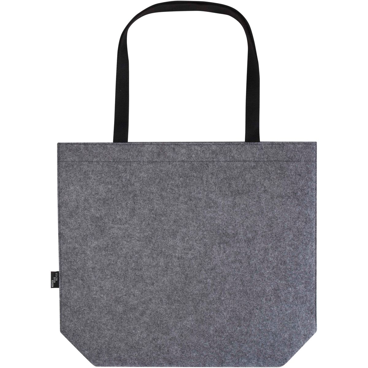Bolsas con asas de fieltro reciclado con botón de cierre, 20 litros