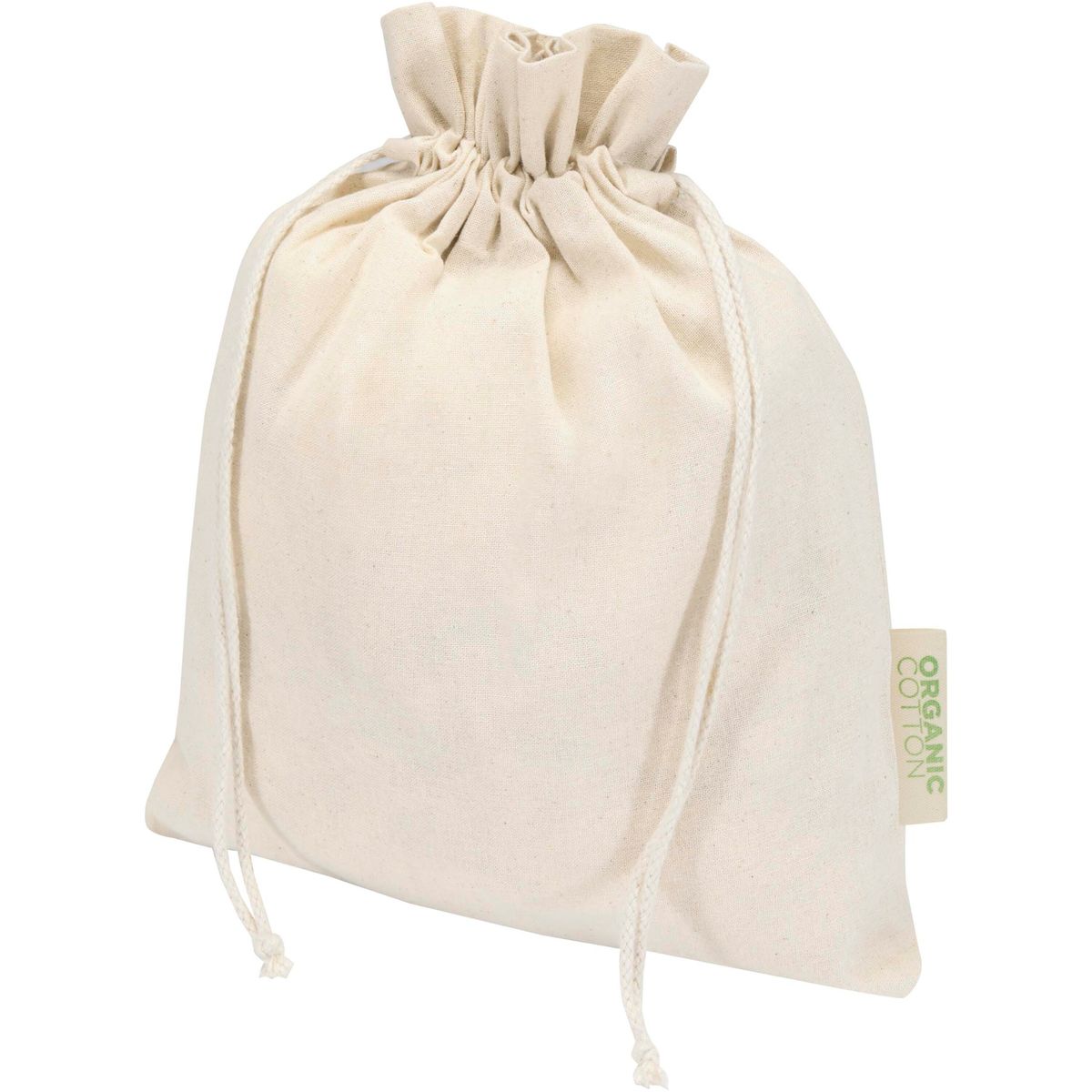 Bolsitas de regalo de algodón orgánico con cordón, 30 x 25 cm