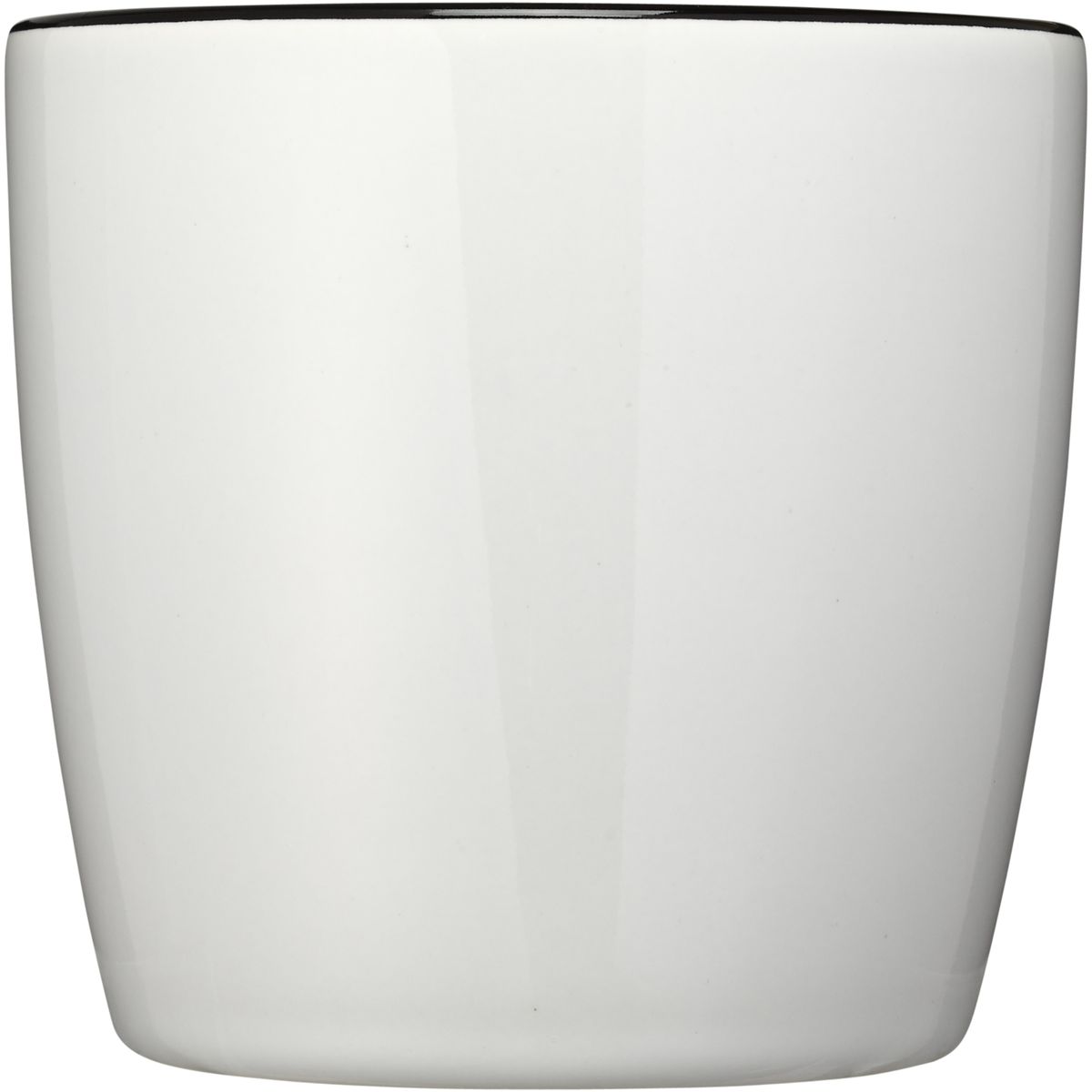 Tazas de cerámica brillantes de 340 ml con interior de color