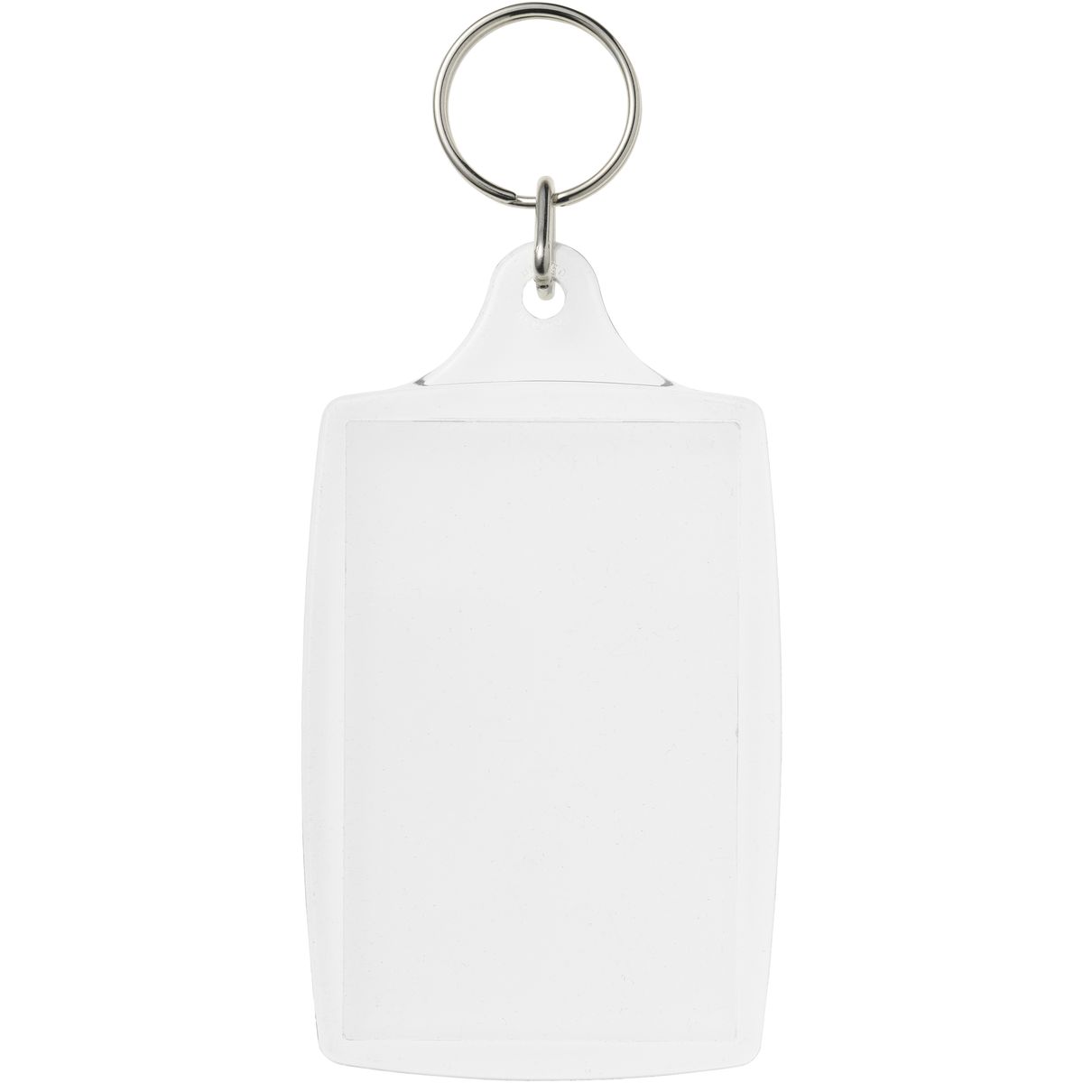 Llaveros transparentes grandes con inserto de 7 x 4,5 cm