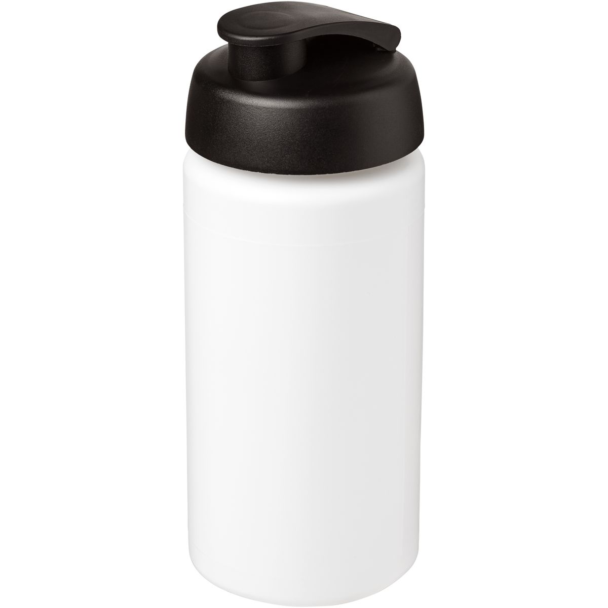 Botellas deportivas de HDPE de 500 ml con agarre para los dedos y tapa flip-cap