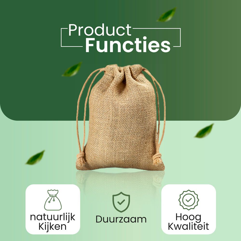 Bolsitas de Yute Biodegradables 290 gr / m2 Varios Tamaños