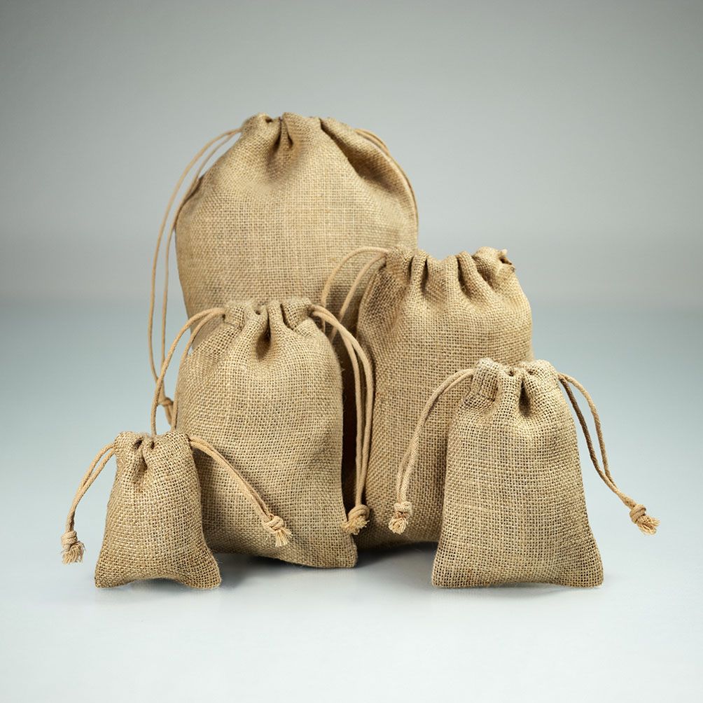 Bolsitas de Yute Biodegradables 290 gr / m2 Varios Tamaños