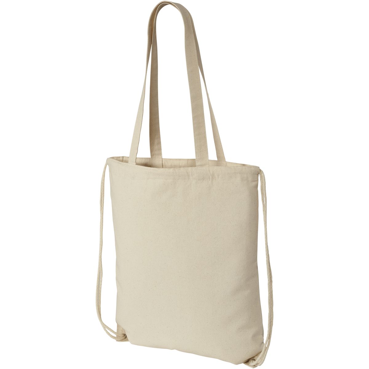Mochilas de cuerdas de algodón con asas, 240 g/m², 6 litros