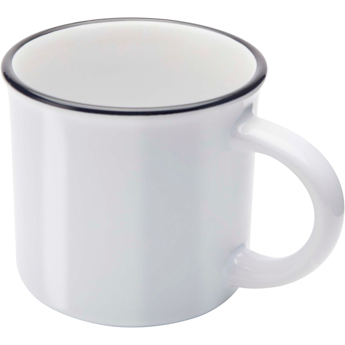 Tazas de cerámica de 240 ml con acabado brillante