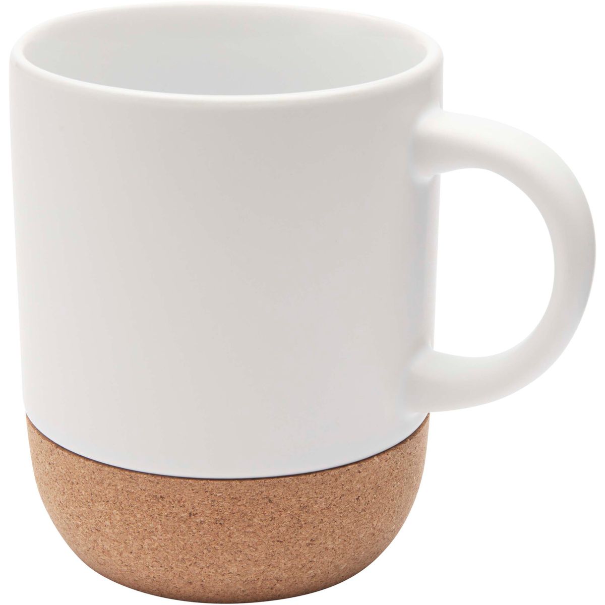 Tazas de cerámica de 300 ml con detalle de corcho y acabado mate