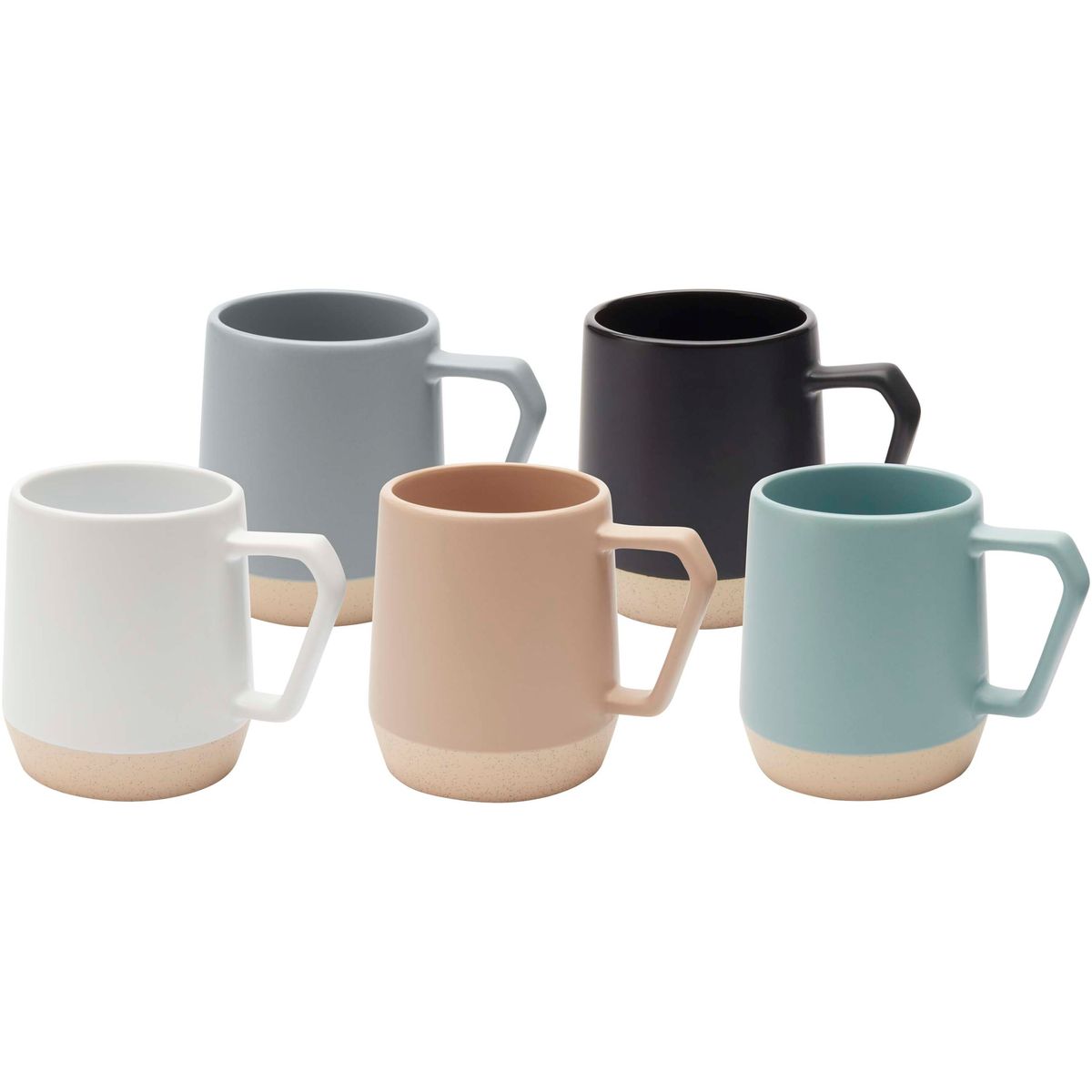Tazas de cerámica de 300 ml con acabado mate