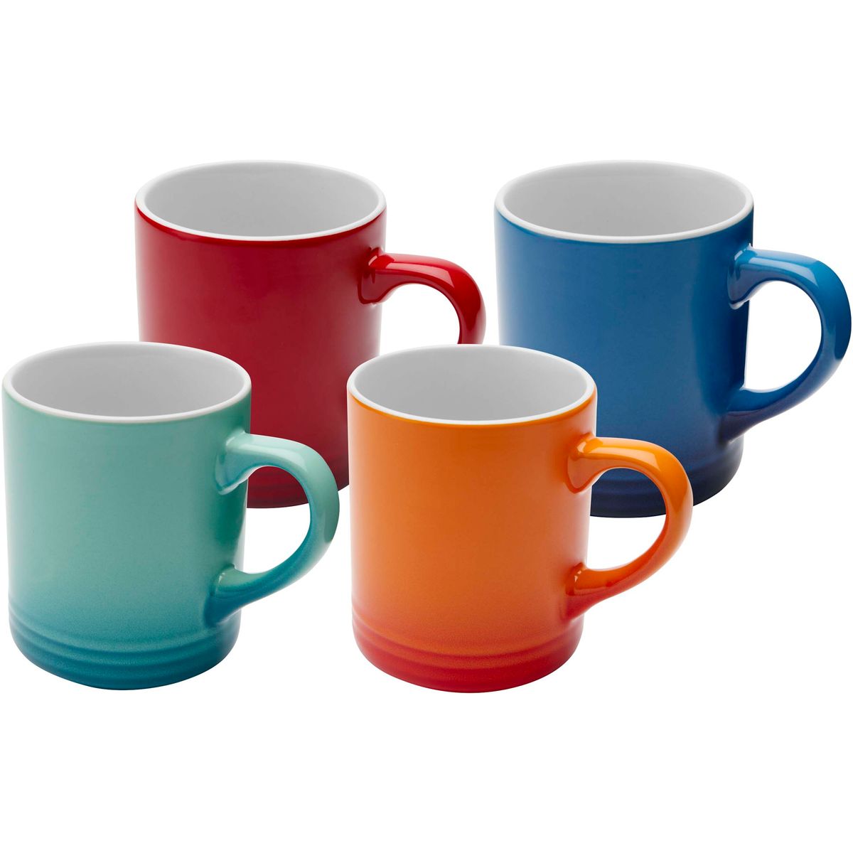 Tazas de cerámica de 330 ml con acabado brillante