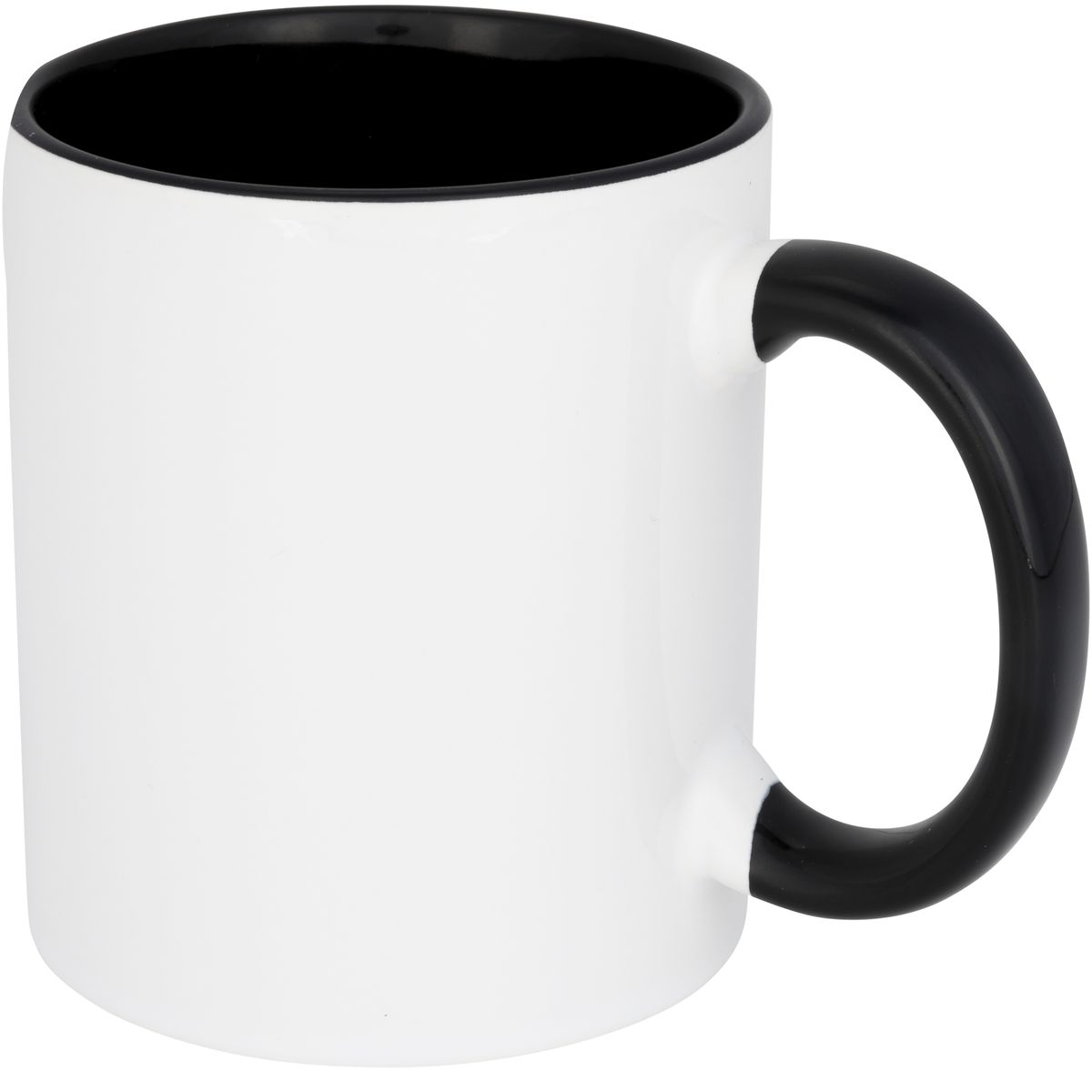 Tazas de cerámica para sublimación de 330 ml con interior y asa de color