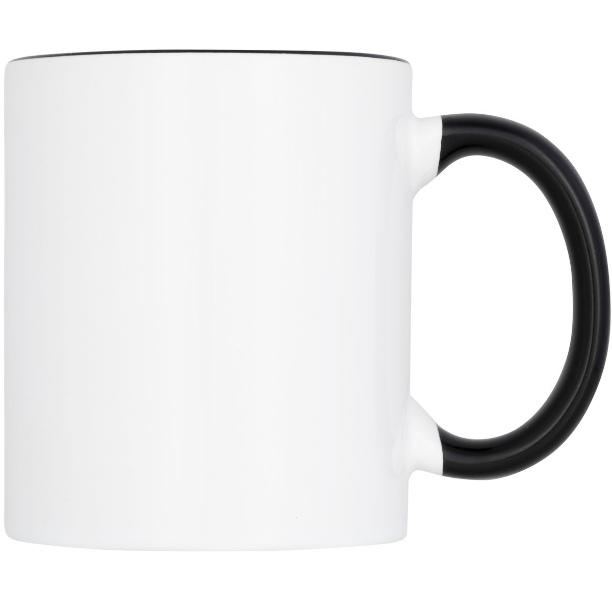 Tazas de cerámica para sublimación de 330 ml con interior y asa de color