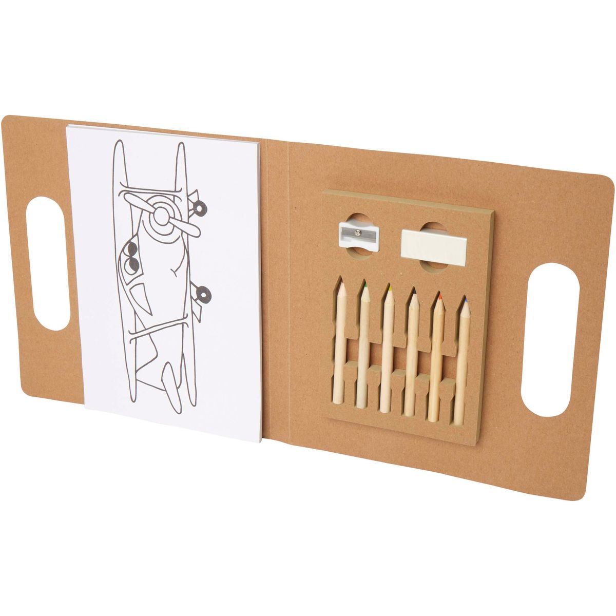 Sets para colorear infantiles con 6 lápices de colores y 30 hojas