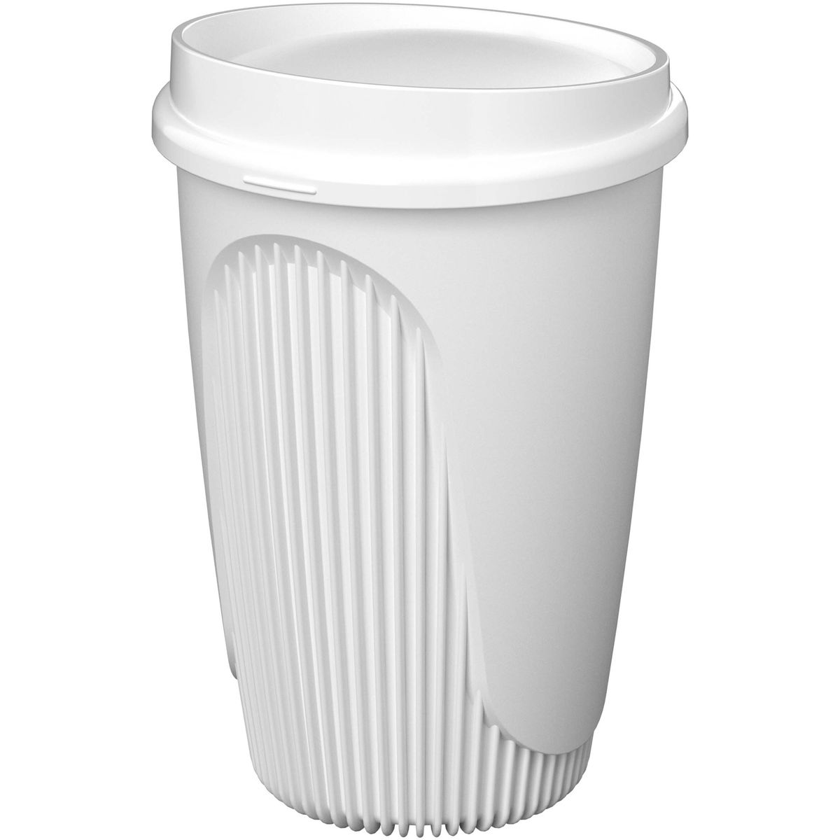 Vasos de café para llevar de 350 ml con tapa abatible