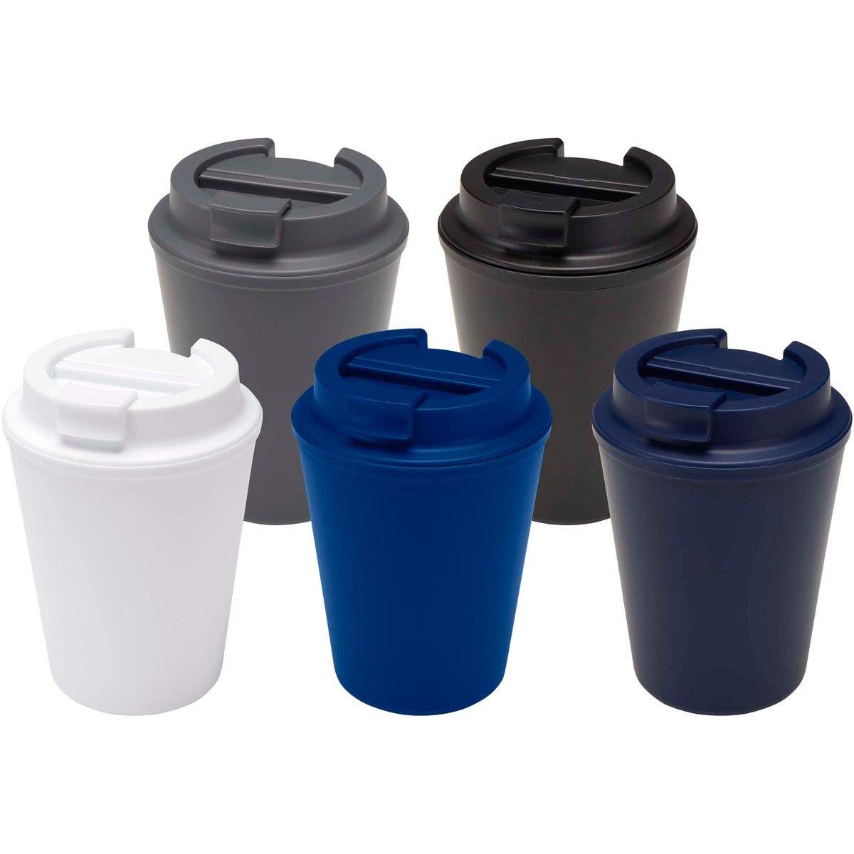Vasos térmicos de plástico de 300 ml con tapa de rosca