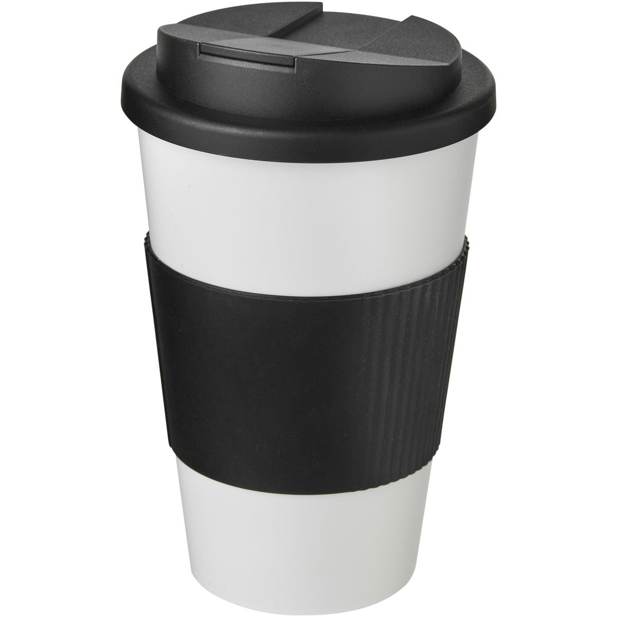 Tazas térmicas de plástico de 350 ml con asa y tapa antiderrame