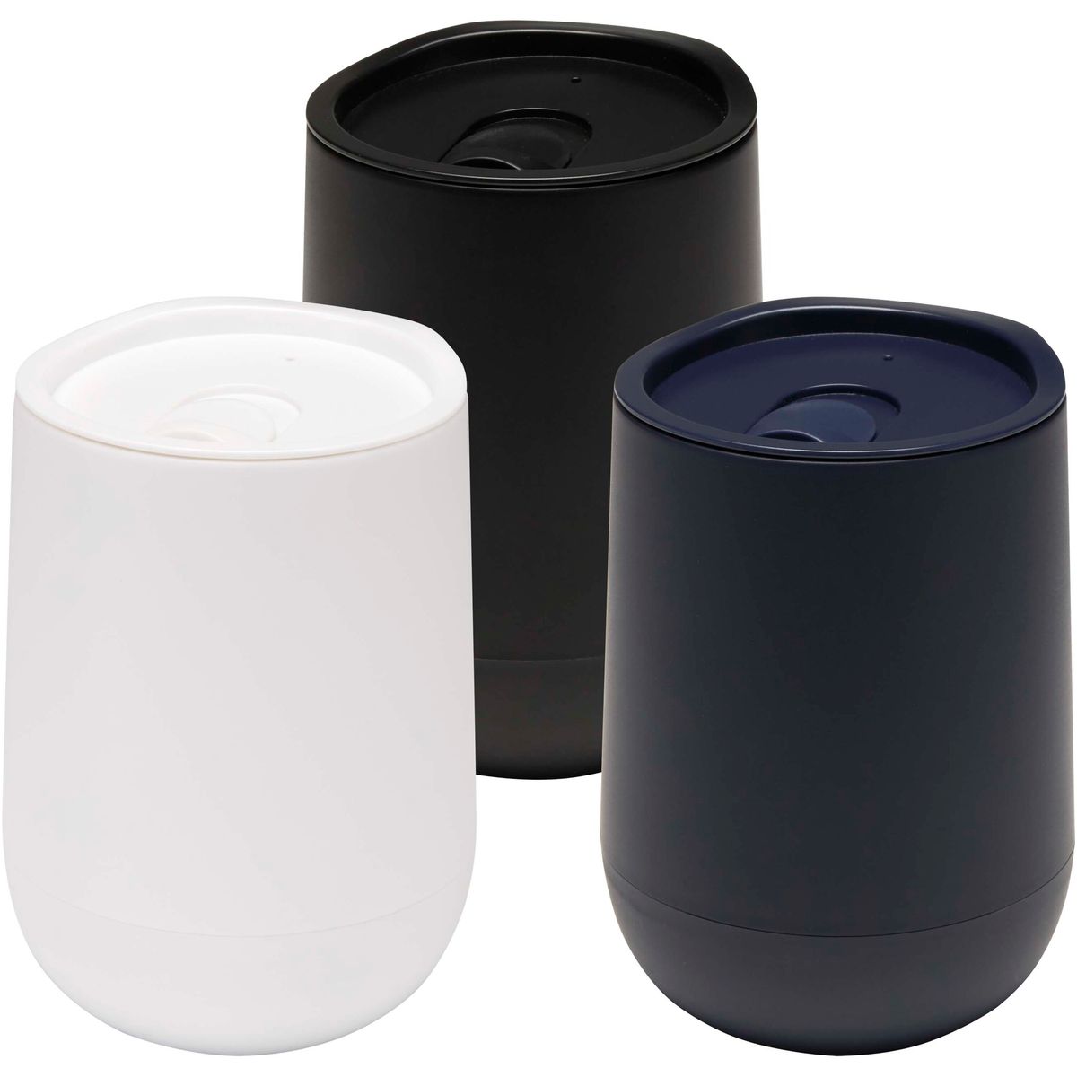 Vasos térmicos de plástico con tapa deslizante, 360 ml