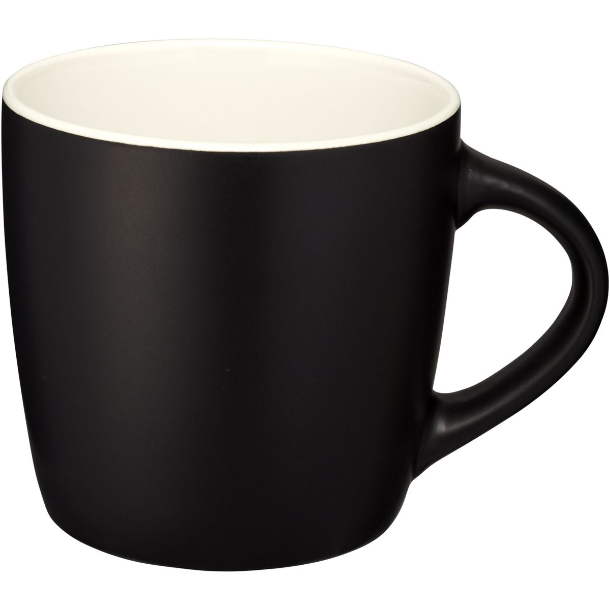 Tazas de cerámica mate de 320 ml con interior de color