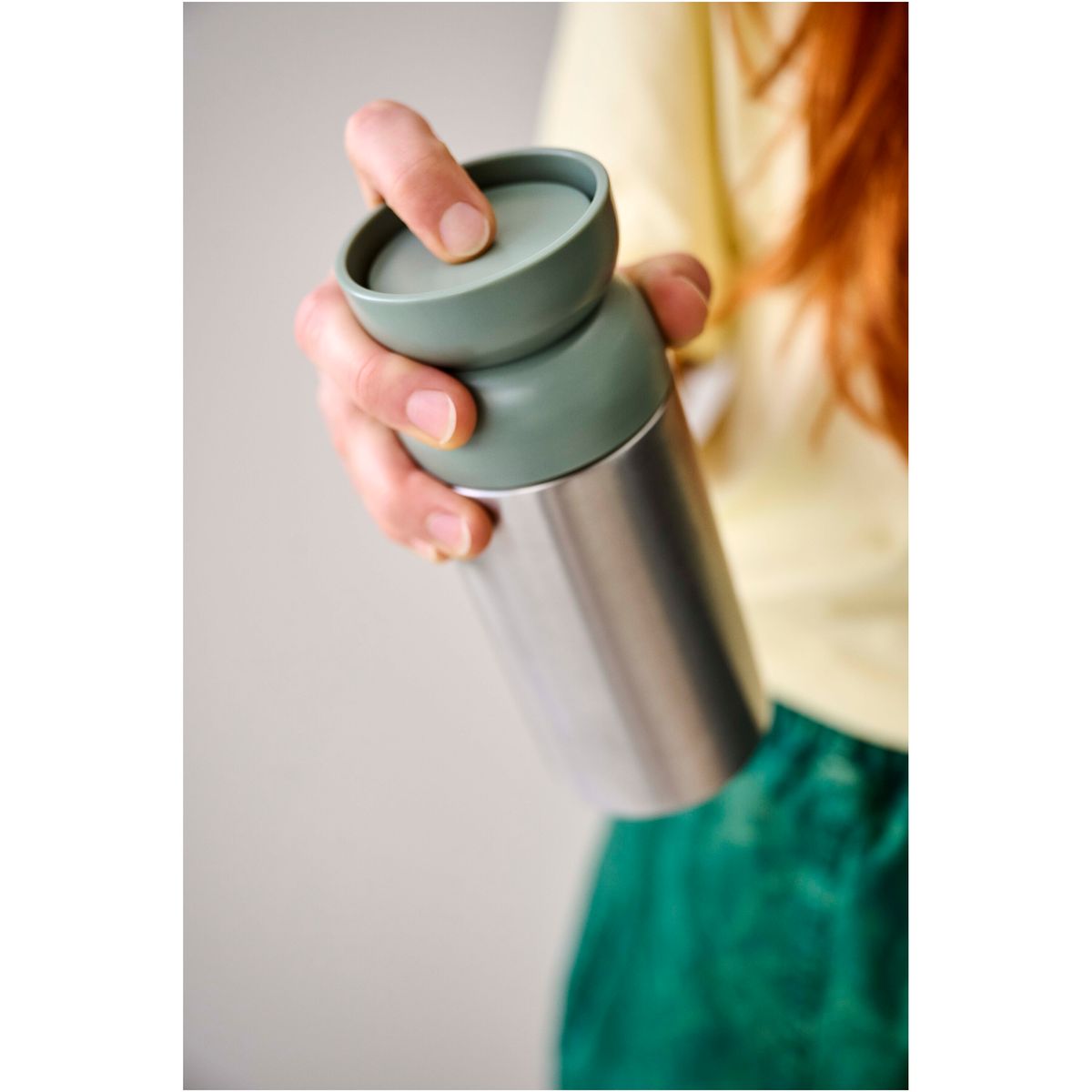 Vasos térmicos Mepal de acero inoxidable de 350 ml con borde para beber de 360°
