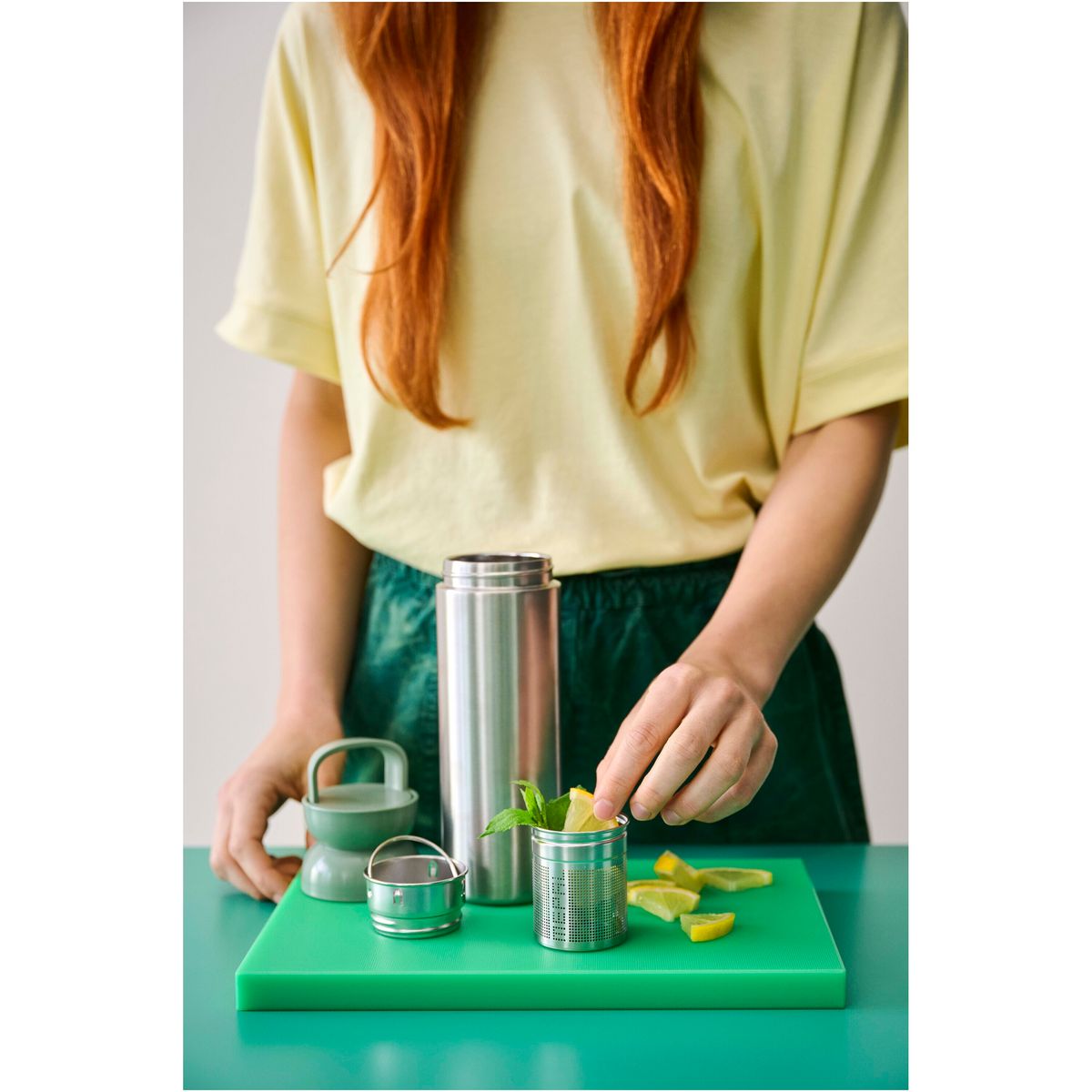 Vasos térmicos Mepal de acero inoxidable de 500 ml con filtro de té