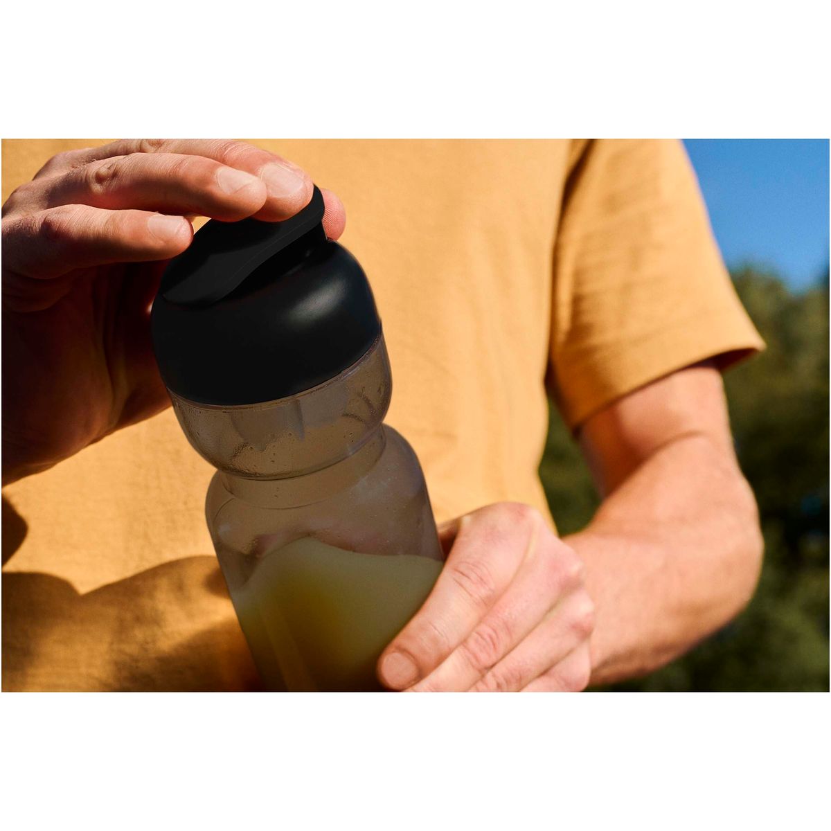Botellas deportivas Mepal de 800 ml con mezclador integrado