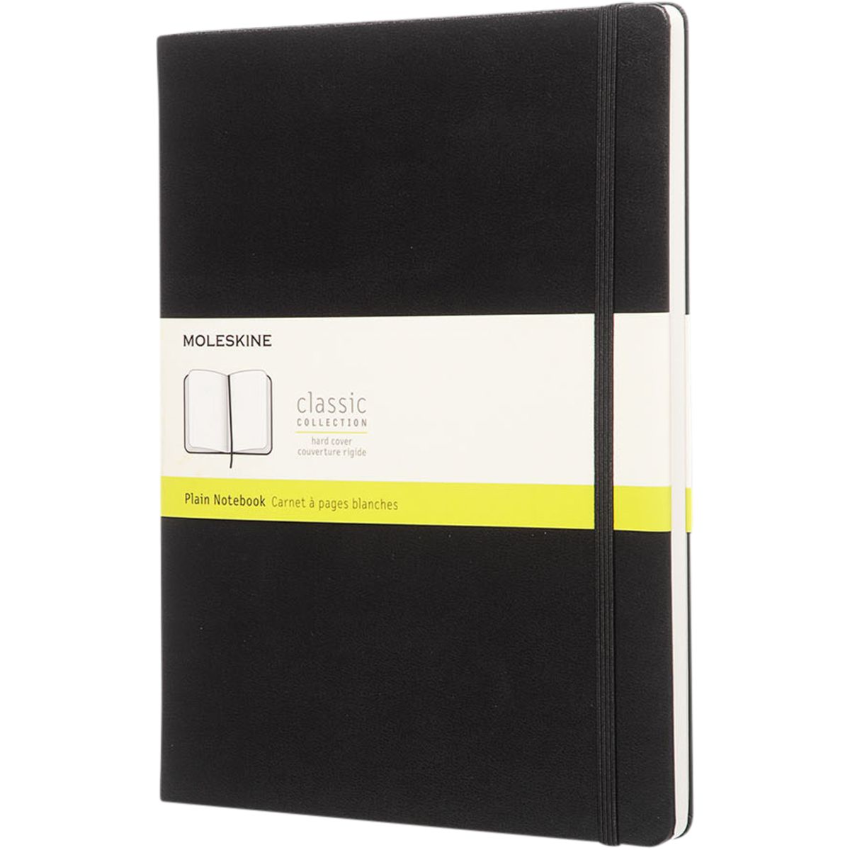 Cuadernos Moleskine en blanco con tapa dura, 19 x 25 cm