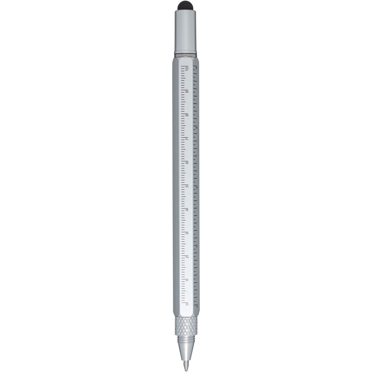 Bolígrafos multifunción de aluminio reciclado, tinta negra
