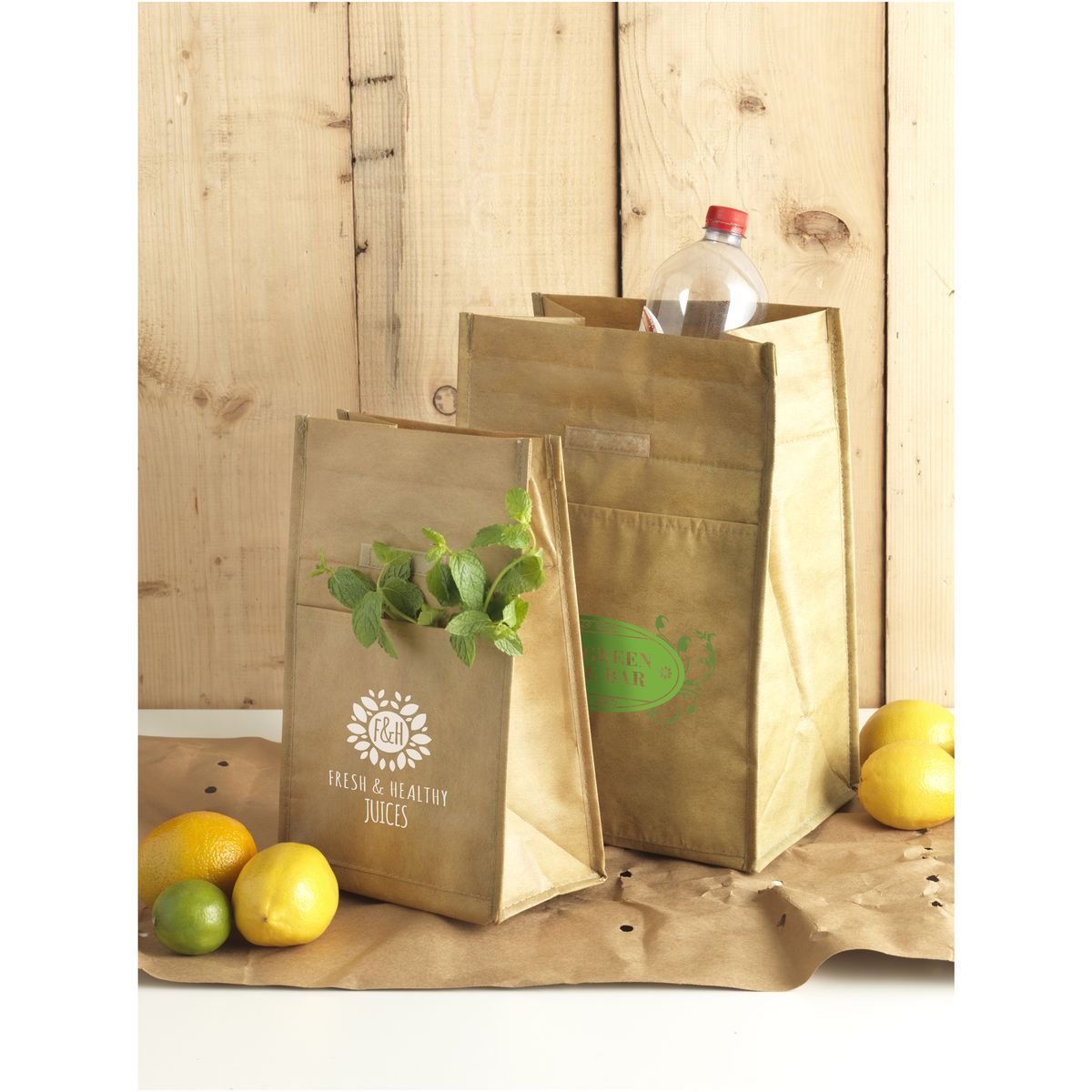 Bolsas nevera non-woven con cierre enrollable