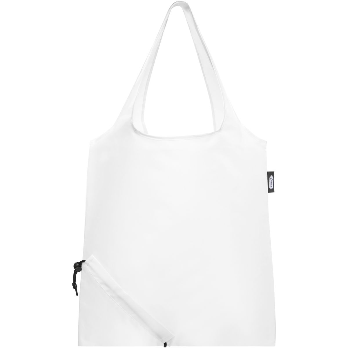 Bolsas con asas plegables de poliéster reciclado, 7 litros