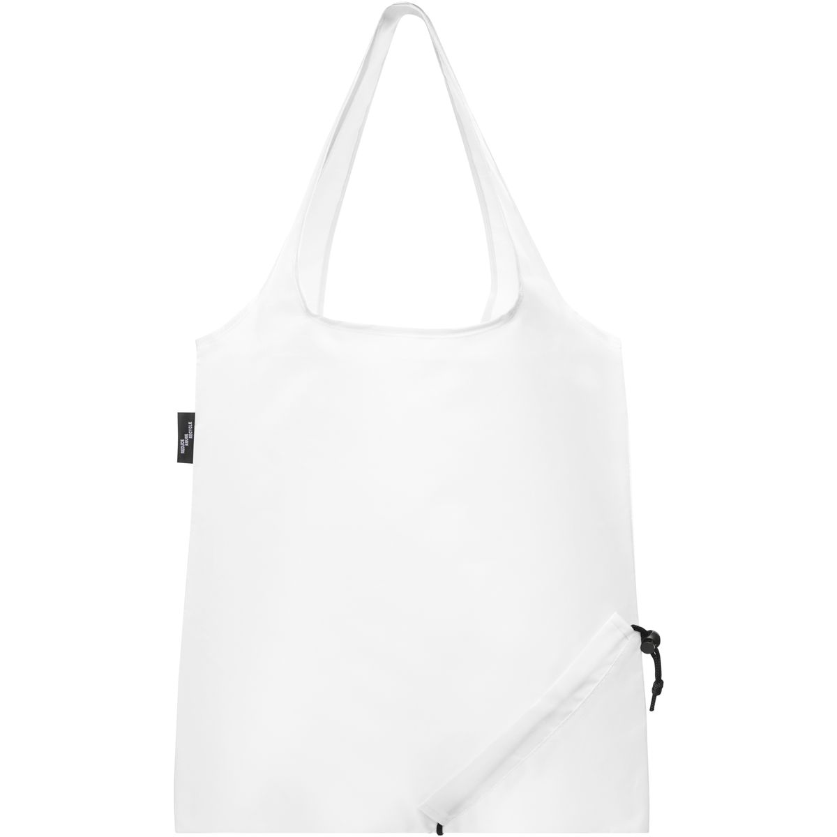 Bolsas con asas plegables de poliéster reciclado, 7 litros