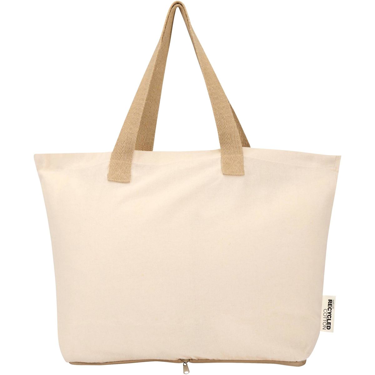 Bolsas de tela plegables recicladas 140 g/m², 12 litros