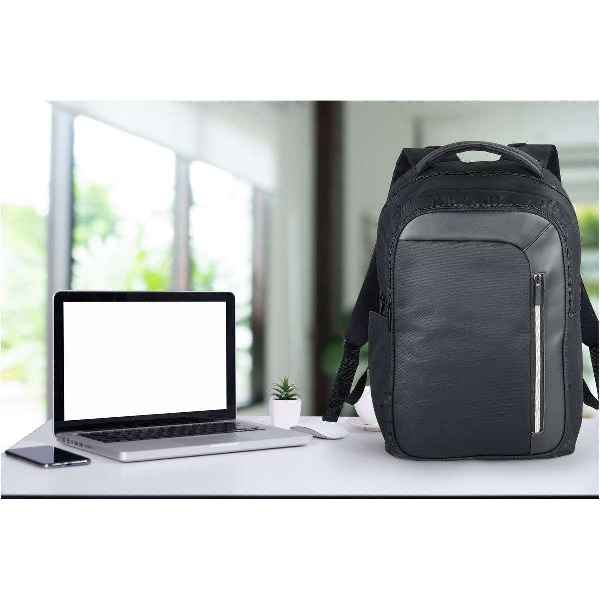 Mochilas para portátil de poliéster de 15 pulgadas con protección RFID, 16 litros