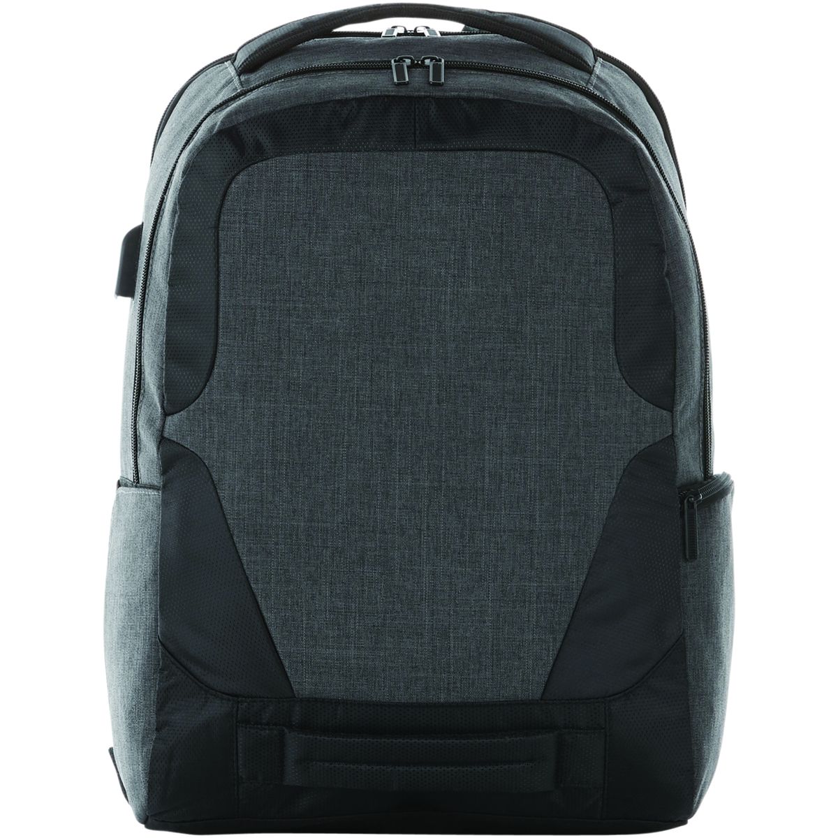 Mochilas para portátil de poliéster de 17 pulgadas con puerto USB, 18 litros