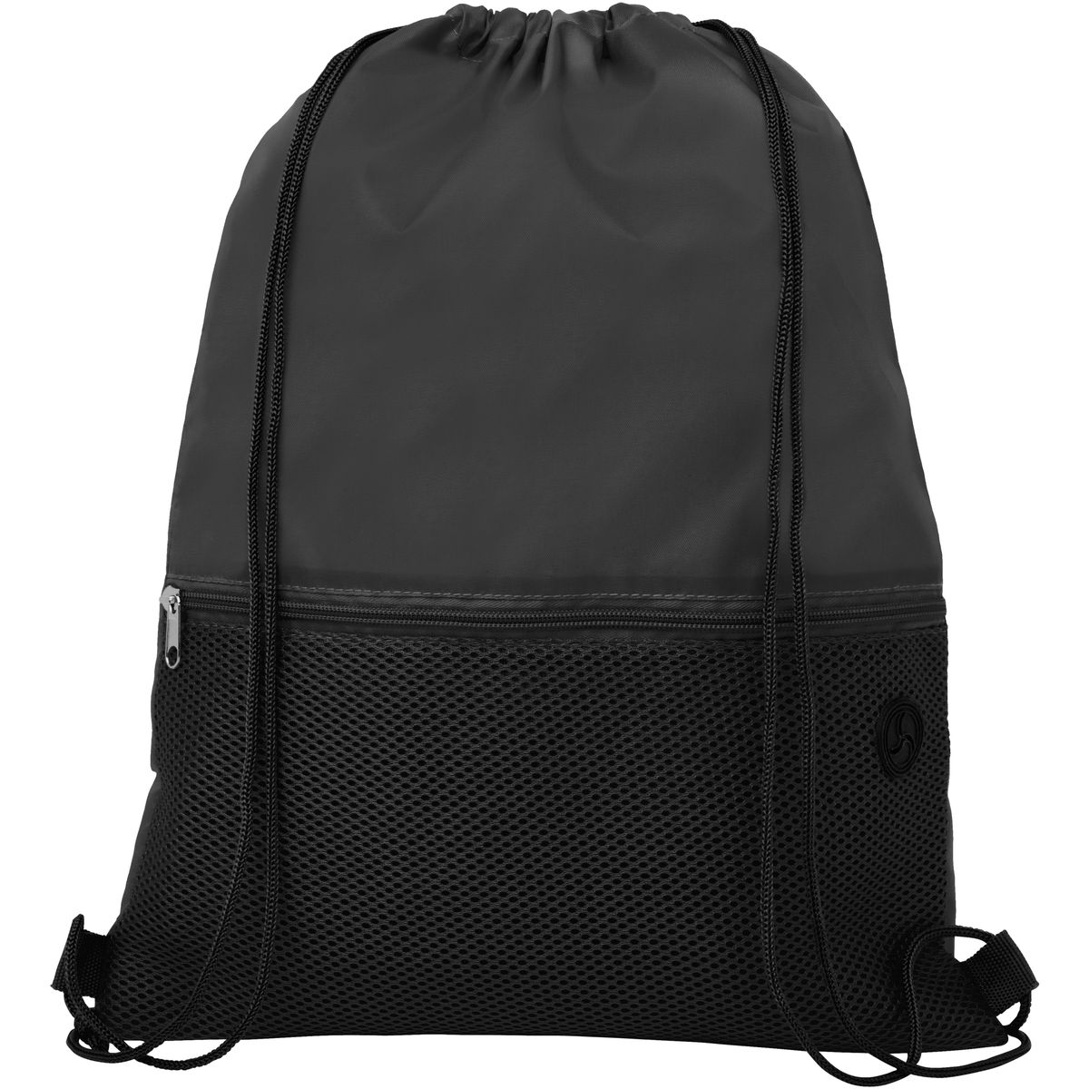 Mochilas de cuerdas de poliéster con bolsillo delantero de malla, 5 litros
