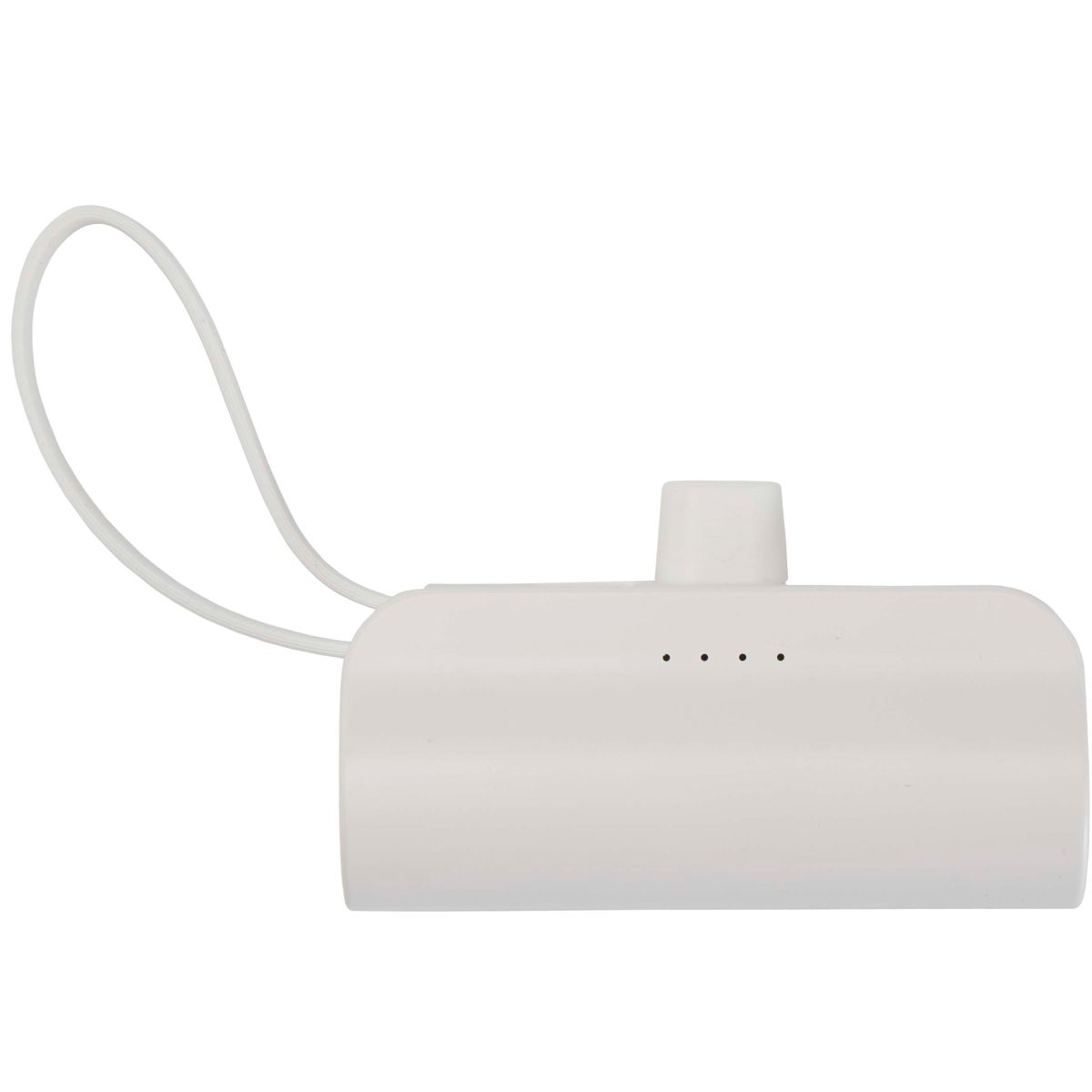 Power banks de 5000 mAh con soporte plegable y cable 2 en 1