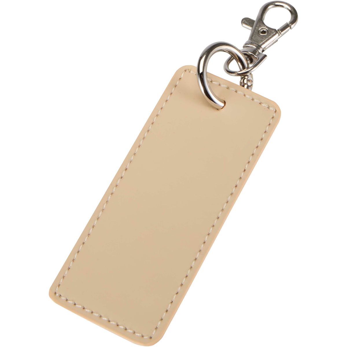 Llaveros colgantes rectangulares de piel sintética reciclada, 9,5 x 4 cm