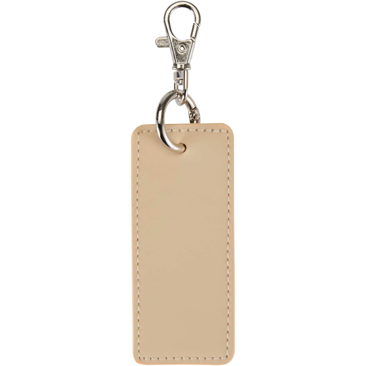 Llaveros colgantes rectangulares de piel sintética reciclada, 9,5 x 4 cm