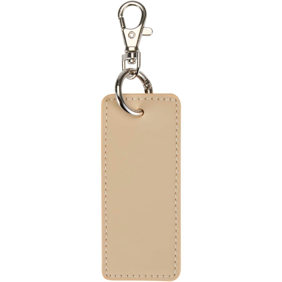Llaveros colgantes rectangulares de piel sintética reciclada, 9,5 x 4 cm