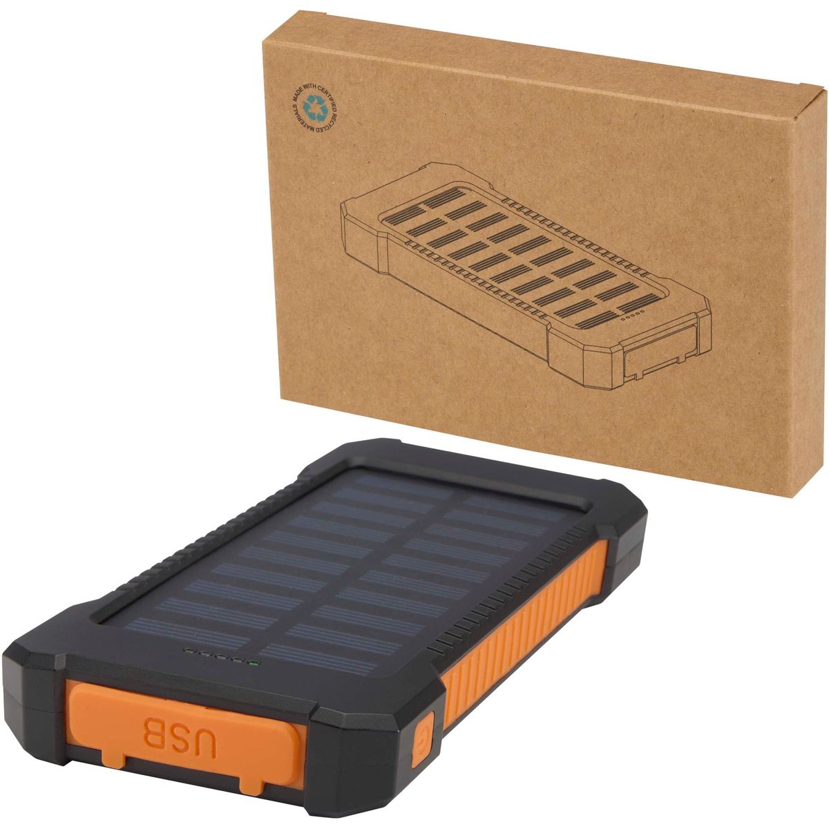 Power banks solares robustos de 5000 mAh con linterna