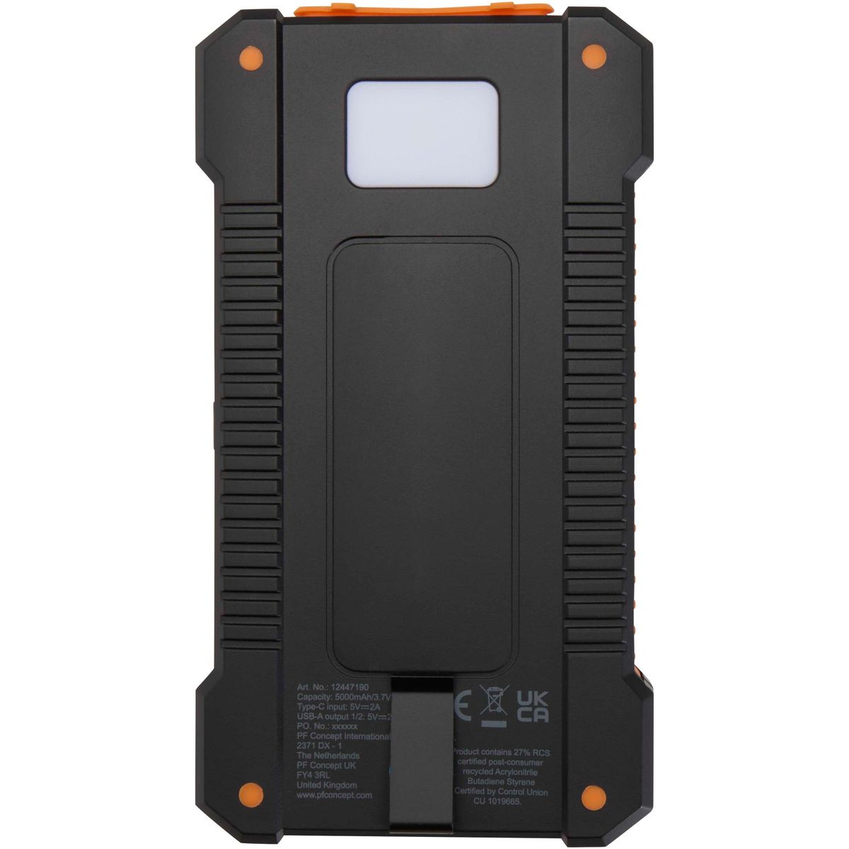 Power banks solares robustos de 5000 mAh con linterna