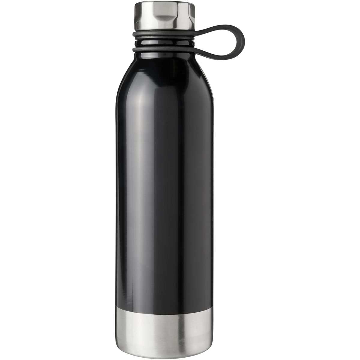 Botellas de acero inoxidable de 740 ml con lazo de silicona