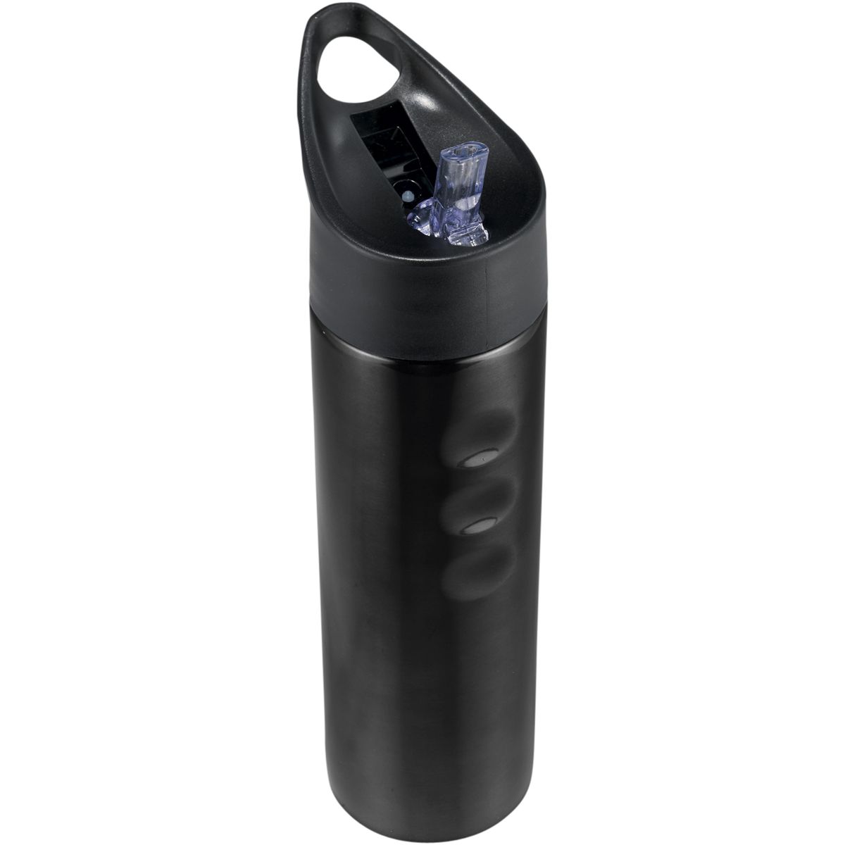 Botellas deportivas de acero inoxidable de 750 ml con boquilla y agarres para los dedos