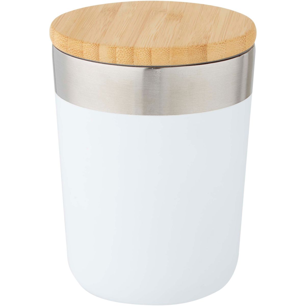 Vasos térmicos de acero inoxidable de 330 ml con aislamiento al vacío de cobre y tapa de bambú