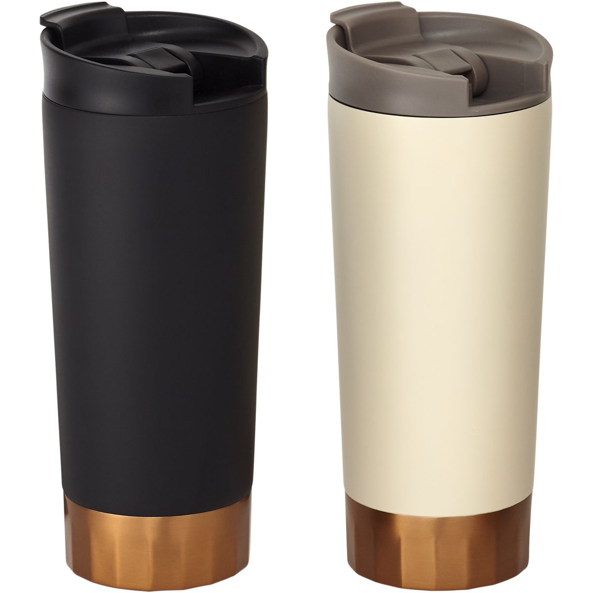 Vasos térmicos de acero inoxidable de 500 ml con aislamiento al vacío de cobre